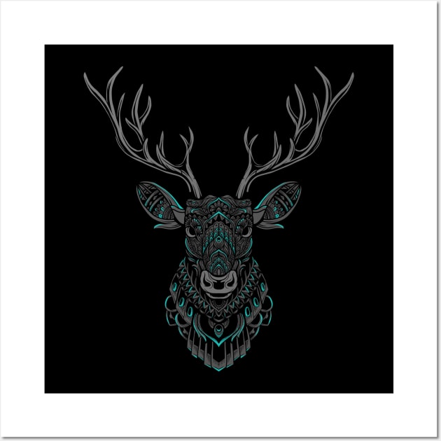 the Deer Wall Art by prastika